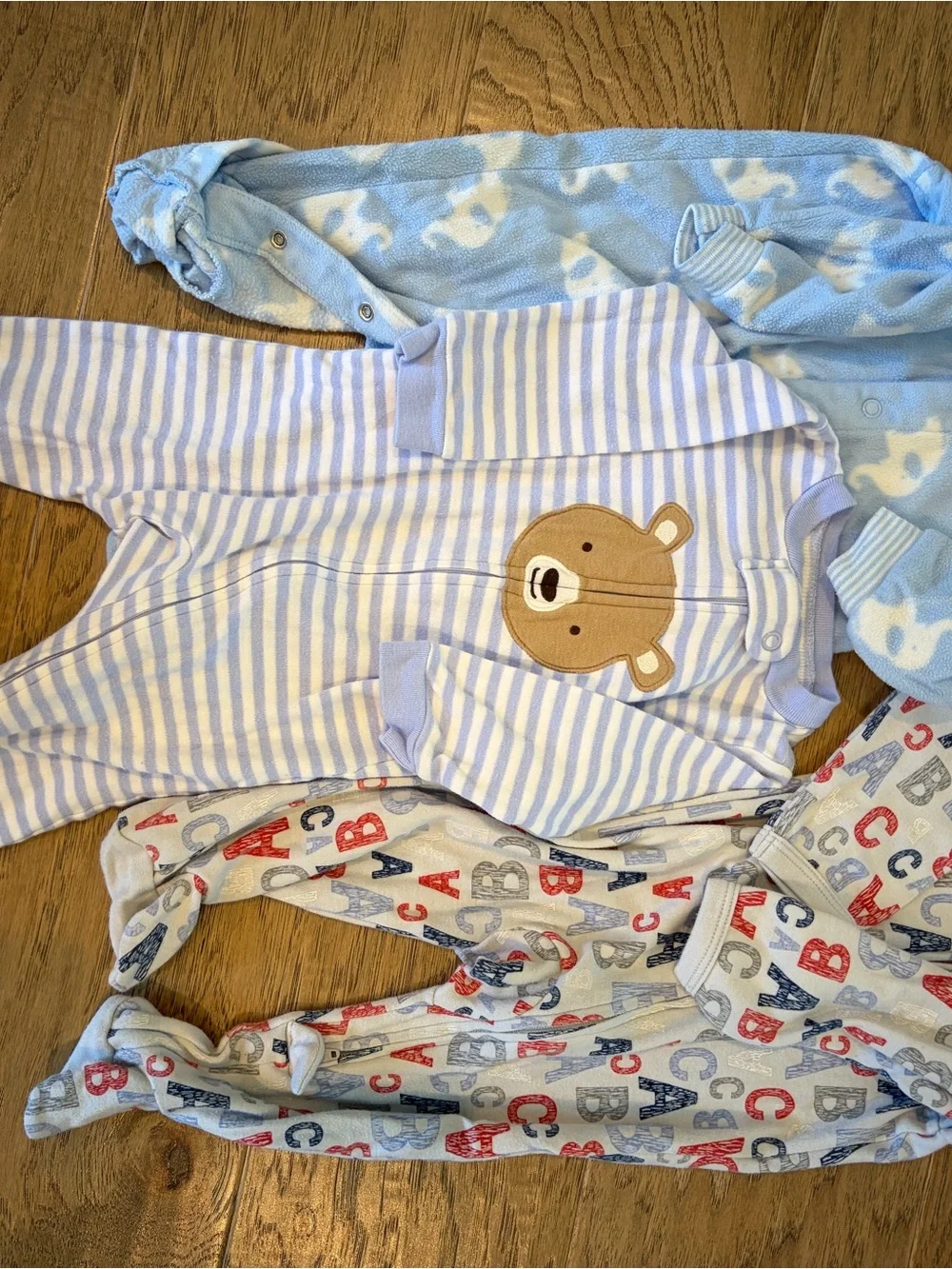 Baby Cotton Footed sleepers - quantity 22